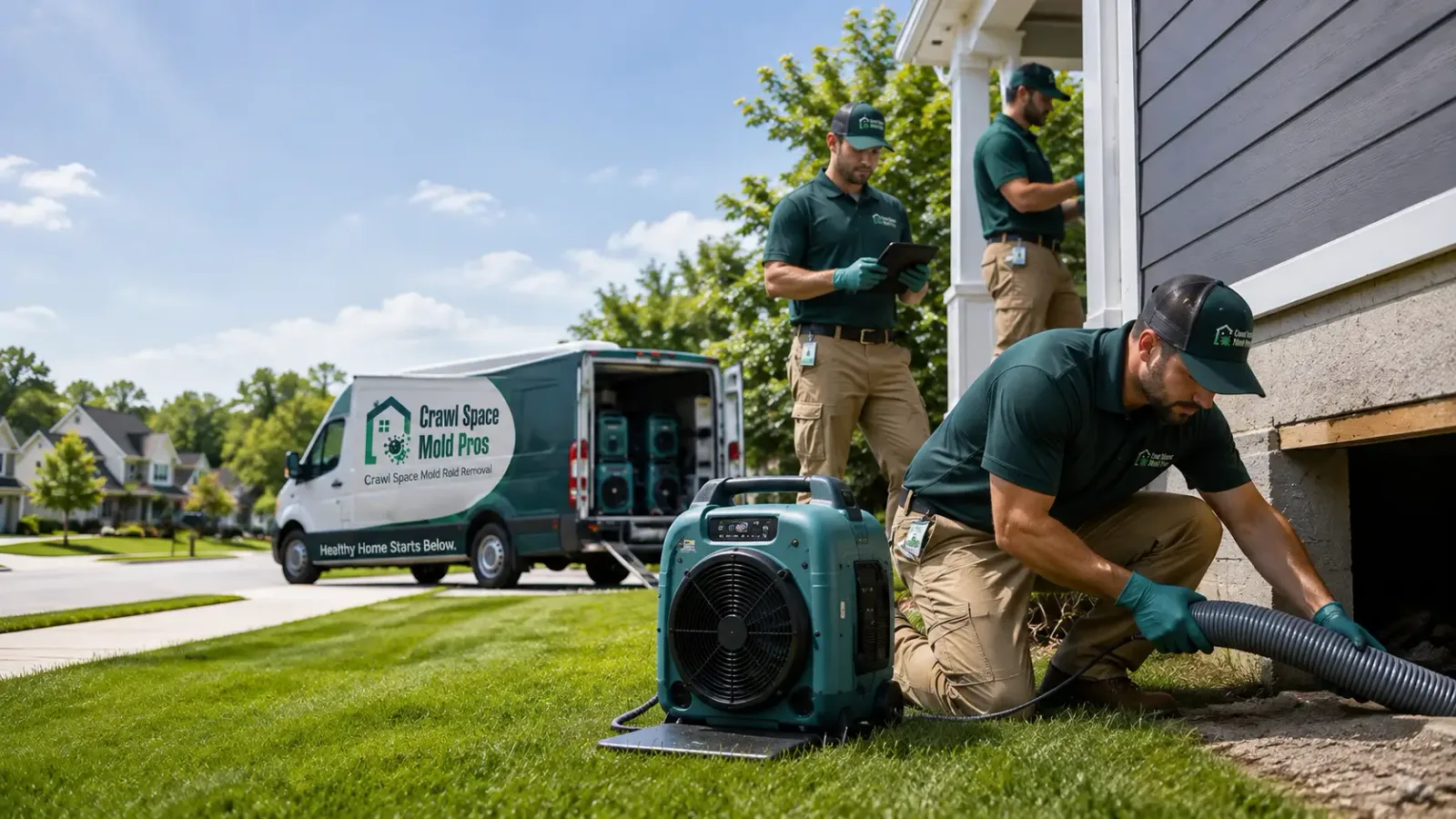 Crawl Space Mold Removal in Lynchburg, OH